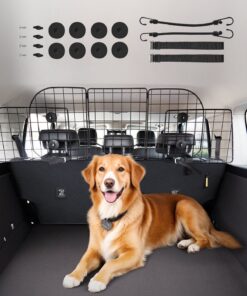 VEVOR Adjustable Dog Car Barrier 97-156 cm