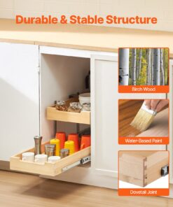 Soft-Close Wooden Drawer