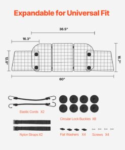 Heavy-Duty Steel Pet Divider for SUVs