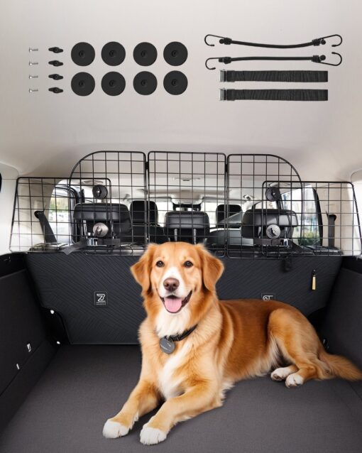 VEVOR Adjustable Dog Car Barrier 93 152 cm