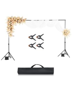 VEVOR Adjustable Backdrop Stand Kit 198 x 300 cm – Heavy-Duty Background Support for Photography & Events