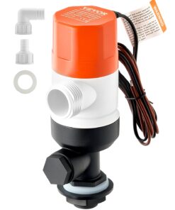 VEVOR 12V 3000 LPH Livewell Aerator Pump for Boats - Dual Inlet
