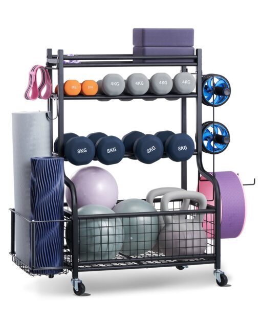 VEVOR Home Gym Storage Rack Yoga Mat