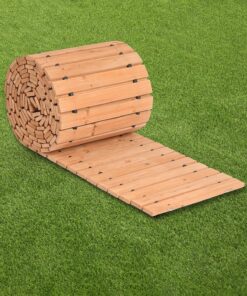 VEVOR 7.3 m x 43 cm Roll-Out Cedar Wooden Garden Walkway