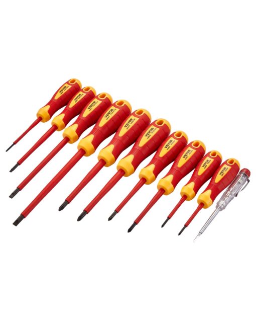 VEVOR 11 Piece Insulated Screwdriver Set for Electricians VDEGS Certified