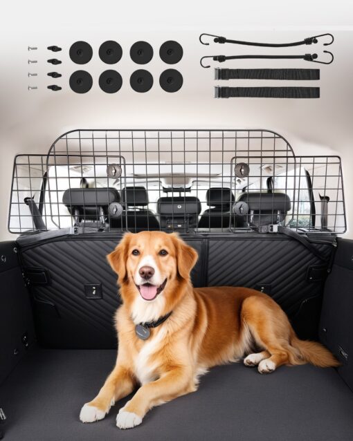 VEVOR Adjustable Dog Car Barrier 90 153 cm