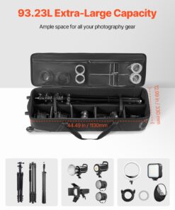Rolling Camera Bag with Large Capacity & Customizable Storage