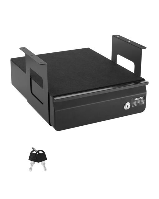 VEVOR 33 cm Lockable Under Desk Drawer Organizer