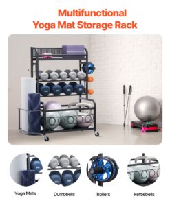 Dumbbell & Equipment Organizer with Wheels