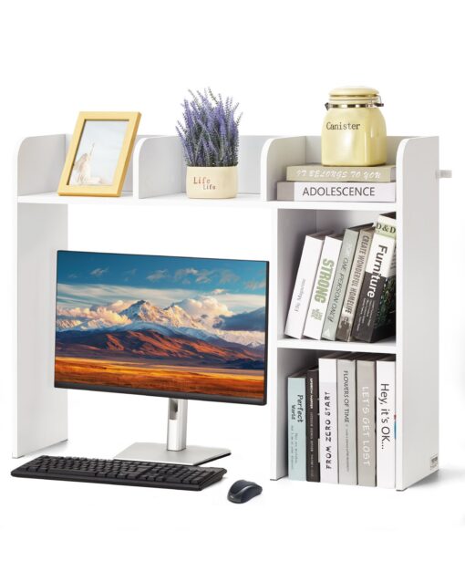 VEVOR 2 Tier Desktop Bookshelf