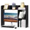 VEVOR 2 Tier Desktop Bookshelf