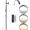 Dimmable 58cm LED Half Moon Floor Lamp  Adjustable Brightness  Color for Lash