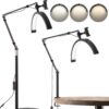 2 in 1 Half Moon LED Floor  Desk Lamp  Adjustable Brightness  Color for Estheticians