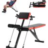 VEVOR Adjustable Foldable Roman Chair Hyperextension Bench