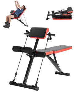 VEVOR Adjustable Foldable Roman Chair Hyperextension Bench