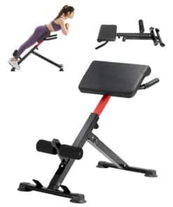 VEVOR Adjustable Foldable Roman Chair Hyperextension Bench