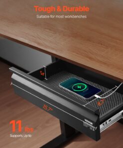 Slide-Out Metal Storage Drawer for Home & Office