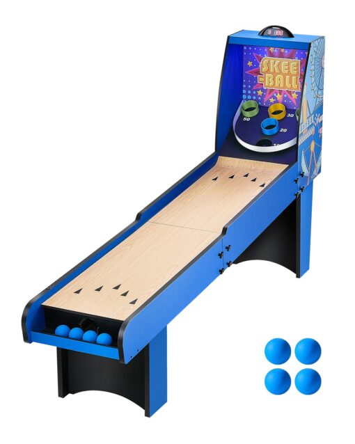 VEVOR 24 m Roll Score Arcade Game Table with Electronic Scorer 4 Balls
