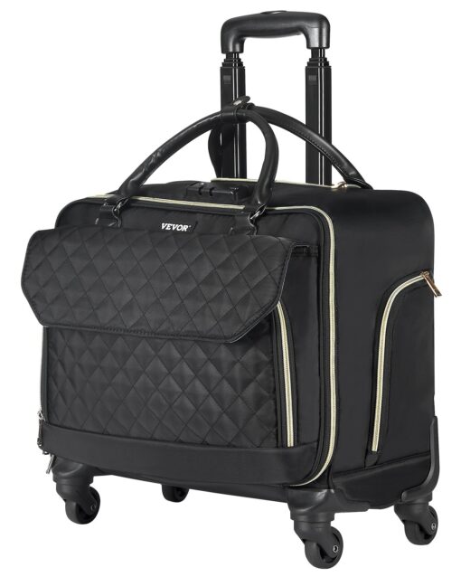 VEVOR 173 Rolling Laptop Bag with 4 Wheels
