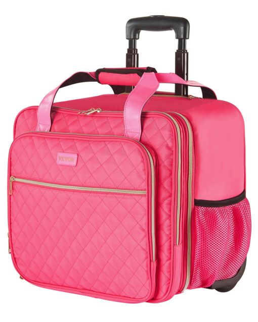 VEVOR 173 Rolling Laptop Bag Water Resistant Wheeled Briefcase for Travel Business