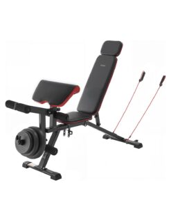 VEVOR Adjustable Weight Bench with Preacher Pad