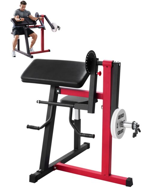 VEVOR 2 in 1 Preacher Curl Triceps Extension Bench