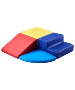 VEVOR 4-Piece Soft Foam Climbing Blocks for Toddlers – Educational Indoor Playset for Motor Skills & Imaginative Play