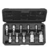10 Piece XZN Triple Square Spline Bit Socket Set M4M18 Cr V Steel with Drop Resistant Storage Case
