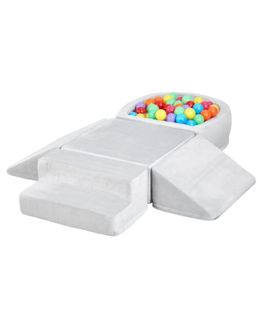 VEVOR 5 Piece Soft Foam Climbing Blocks with Ball Pit for Toddlers Washable