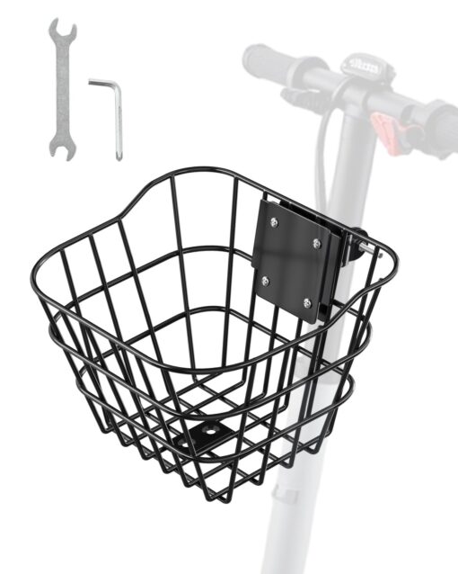 VEVOR Front Bike Electric Scooter Basket with Fixed Bracket