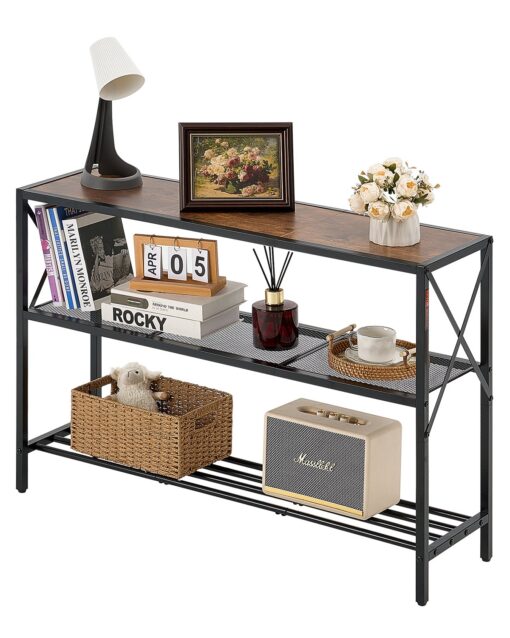 VEVOR 3 Tier Narrow Console Table 106x295x735 cm Sofa Table for Entryway