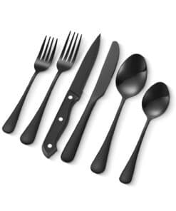 VEVOR 48-Piece Stainless Steel Cutlery Set for 8 – Modern Flatware with Knives