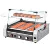 VEVOR Electric Hot Dog Roller Grill with 11 Rollers for 30 Hot Dogs