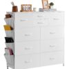 VEVOR 10 Drawer Fabric Dresser with Steel Frame