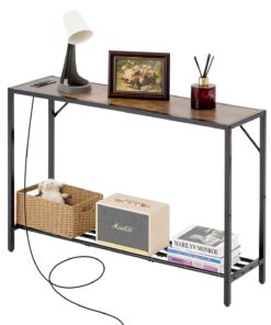 VEVOR Narrow Console Table with USB & Power Outlets