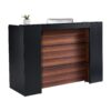 VEVOR Rectangular Reception Desk 160 cm MDF Office Front Counter with Spacious Waterproof Surface