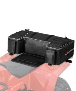 VEVOR 60L ATV Rear Storage Bag – Waterproof 600D Oxford Cloth Cargo Bag with Backrest & Bottle Holders