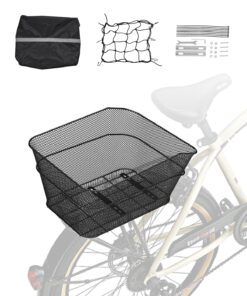 VEVOR Rear Bike Basket with Mesh Design