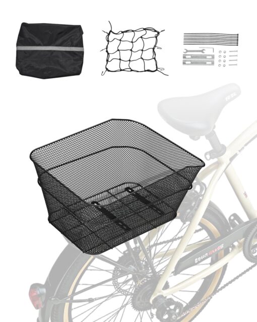 VEVOR Rear Bike Basket with Mesh Design