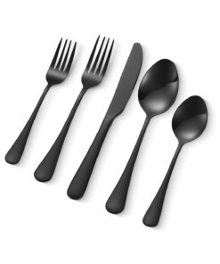 VEVOR 30-Piece Stainless Steel Flatware Set for 6 – Modern Cutlery with Forks