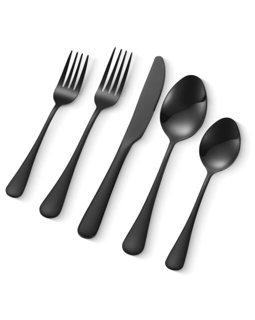 VEVOR 30 Piece Stainless Steel Flatware Set for 6 Modern Cutlery with Forks