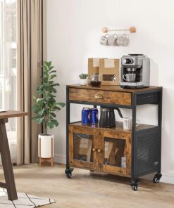 Mesh Door & Rustic Farmhouse Design – Multi-Functional Storage Table