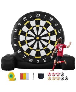 VEVOR 3.2m Inflatable Soccer Dart Board Set with 9 Kick Balls