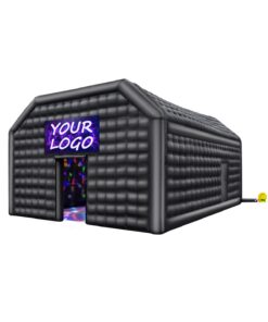 VEVOR Inflatable Nightclub 9 x 6 x 4 m Black Party Tent with Blower