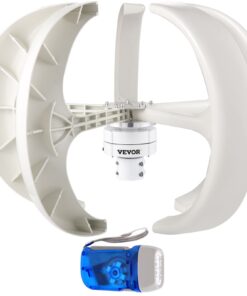600W 12V Vertikālās Ass Vēja Ģenerators ar 5 Neilona Lāpstiņām Mājas un Āra Lietošanai