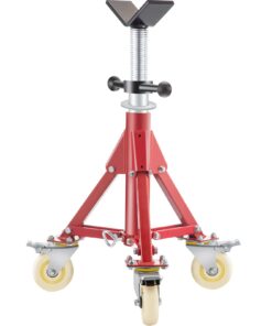 VEVOR Adjustable Pipe Jack Stand with V-Head & Casters