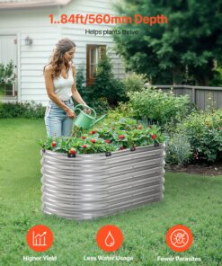 Оцинкованный Ящик для Плантаторов для Наружного Садоводства