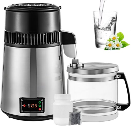 VEVOR 4L Stainless Steel Water Alcohol Distiller