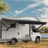 VEVOR 46m Electric RV Awning with 510gm² PVC Fabric