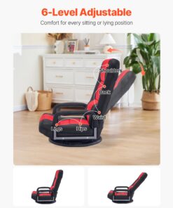 Armrests & Breathable Mesh – Ergonomic & Portable